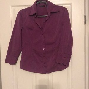 Purple button down